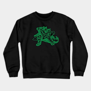 Dinosaur Surfing Crewneck Sweatshirt